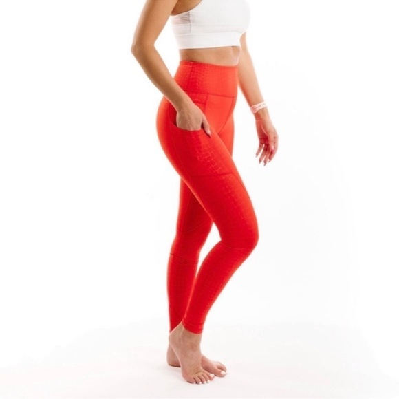 ZYIA Pants - Zyia Active Red Athletic Tight